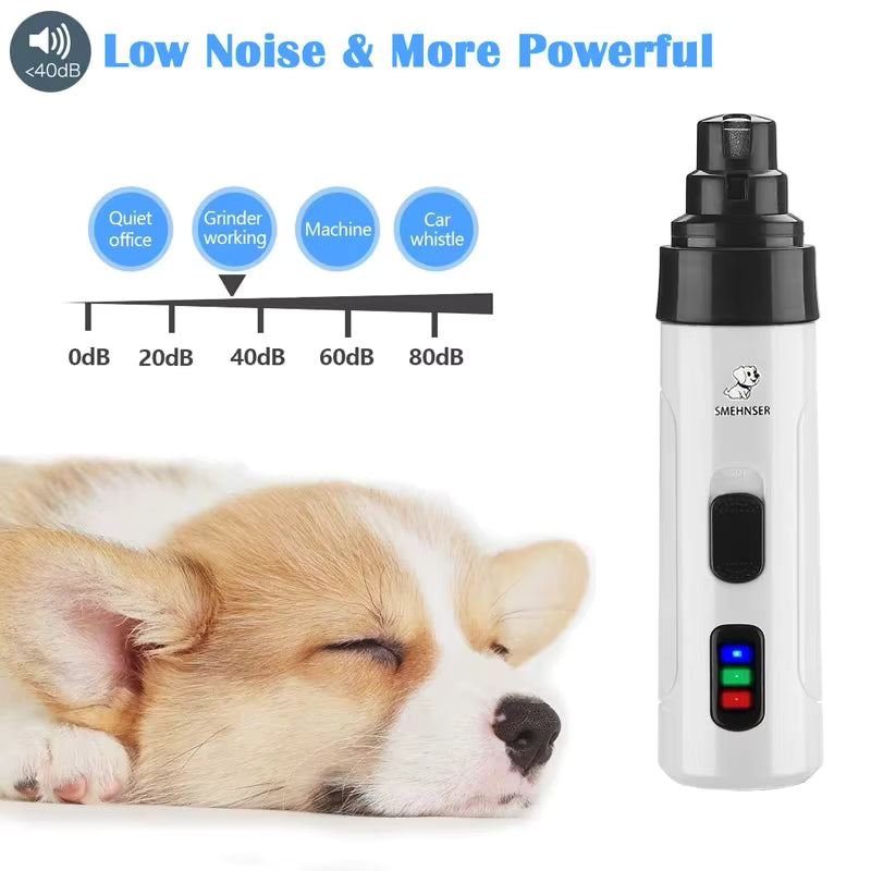 TrimEase Quiet Nail Grinder | USB Rechargeable Precision Grooming Tool