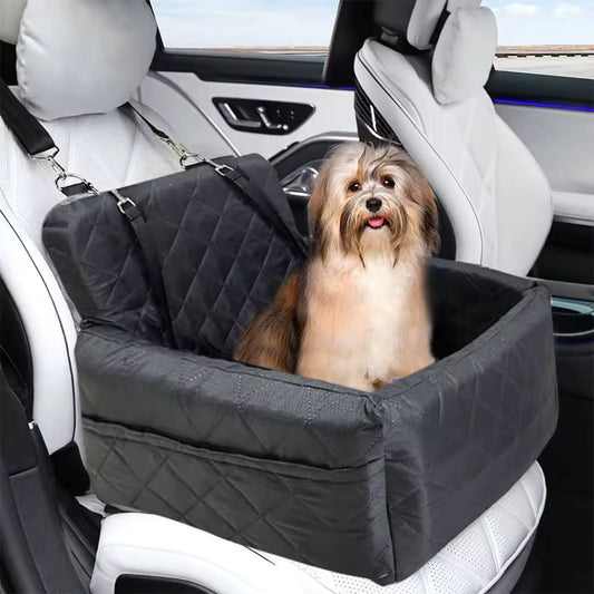 CozyRide Pet Car Seat | Secure Travel Booster with Washable Cushion