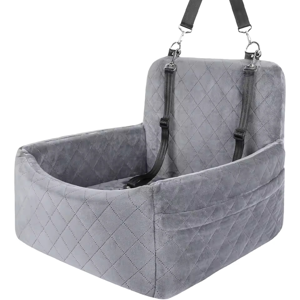 CozyRide Pet Car Seat | Secure Travel Booster with Washable Cushion
