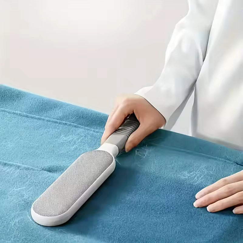 Double-Sided Pet Hair Remover, Manual Electrostatic Sticky Lint Brush, for Cat, Clothing, Sofa, Furniture, Carpet Cleaning