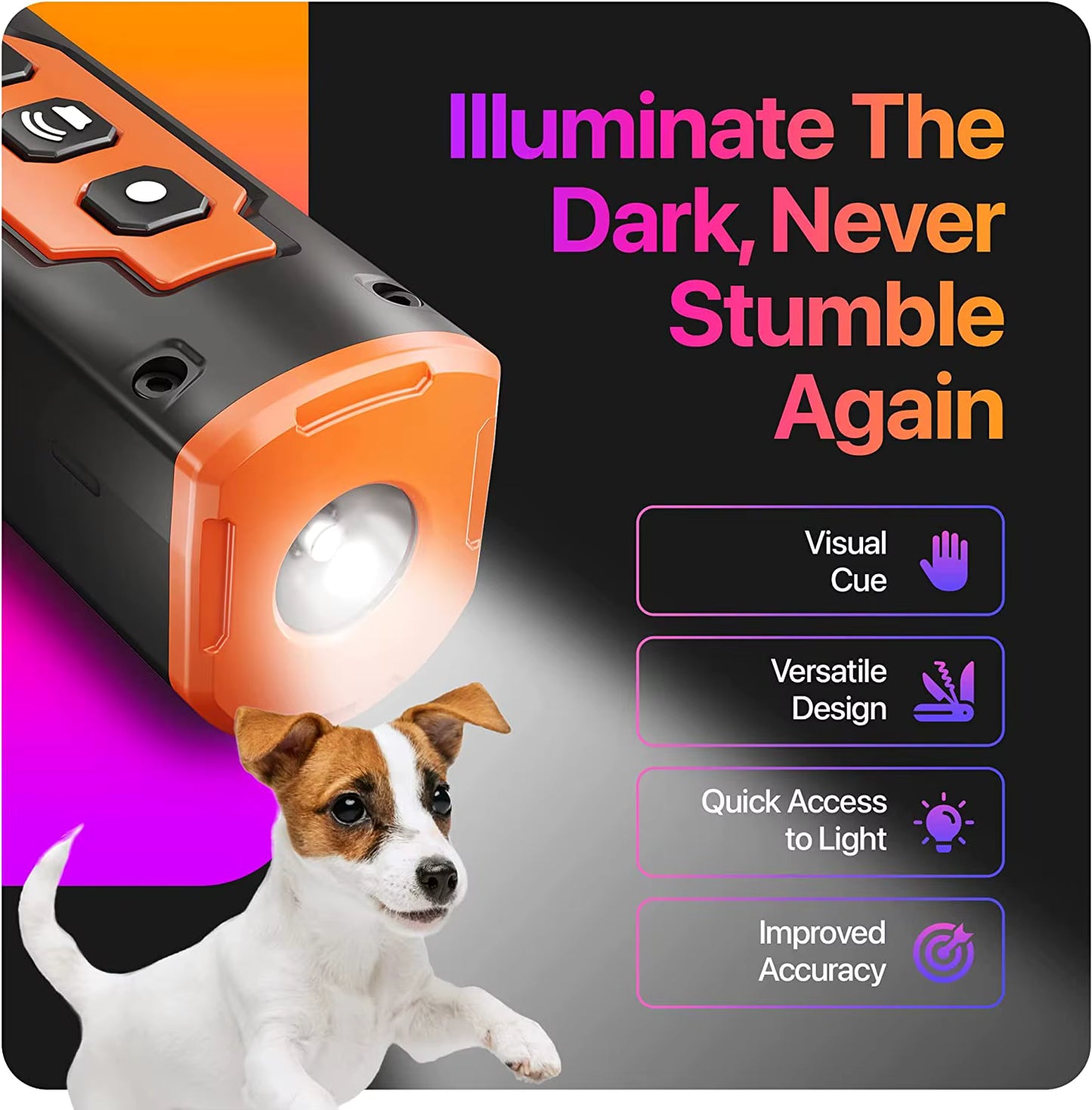 SilentGuard Ultrasonic Trainer | Rechargeable Bark Control & Safety Device