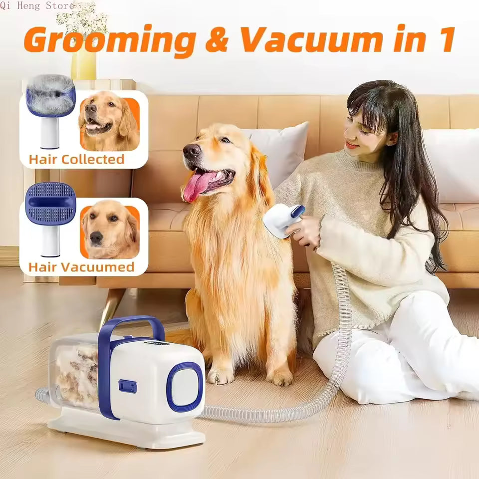 CleanSweep Pro Grooming Kit | All-in-One Low-Noise Pet Vacuum System