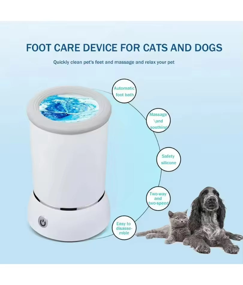 PawSpa Electric Cleaner | USB Rechargeable Pet Paw Washer & Massager